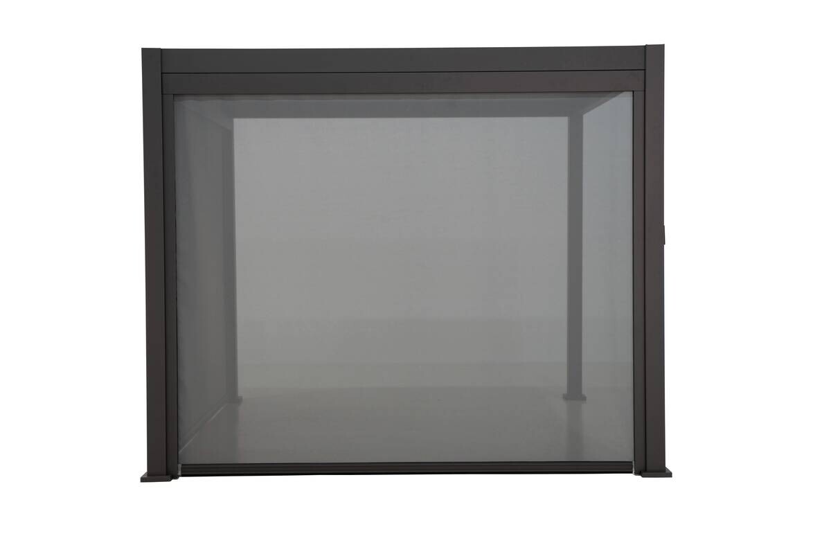 Mirador Sonnenrollo für Pergola Classic und Deluxe anthrazit Aluminium B/H/L: ca. 370,5x236,5x7 cm