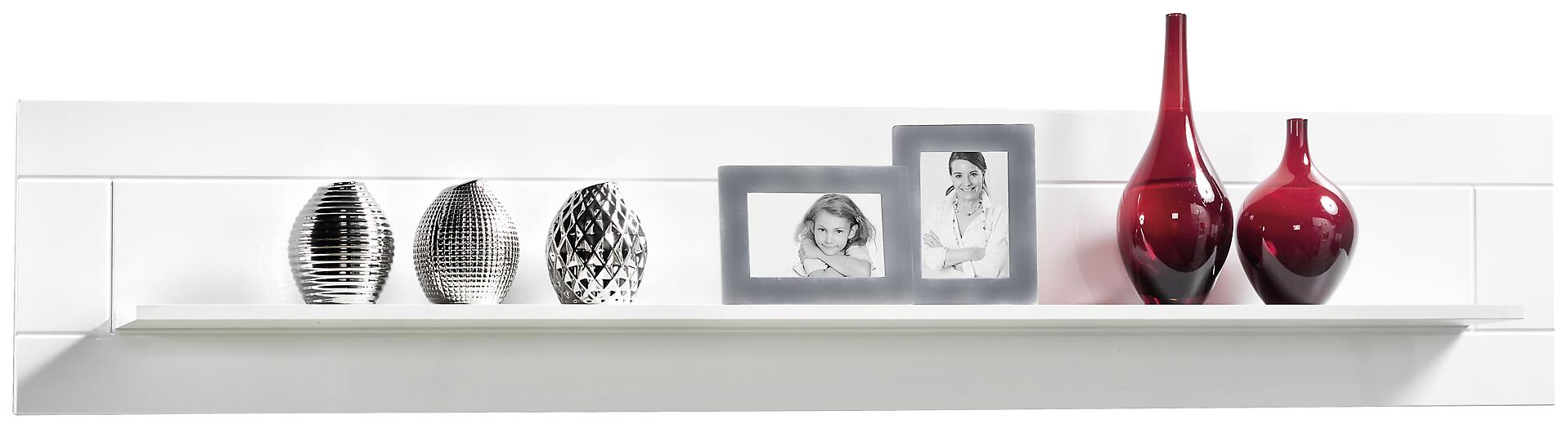 Wandboard Atlanta weiß Hochglanz B/H/T: ca. 168x32x17 cm