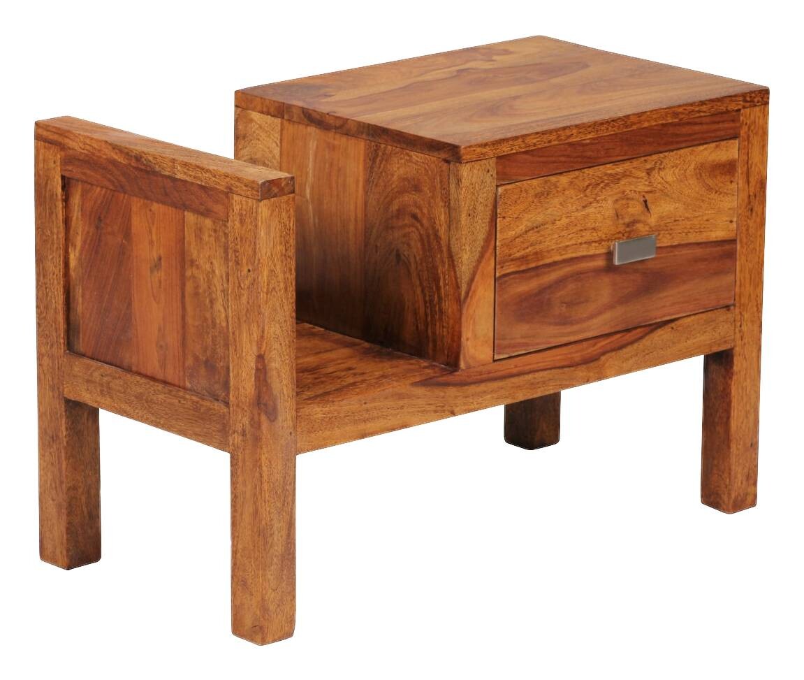 Nachtkonsole braun B/H/T: ca. 30x40x60 cm