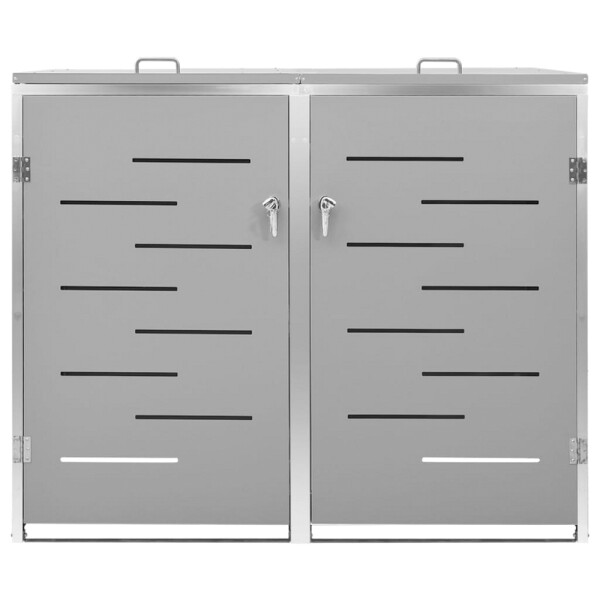 vidaXL Mülltonnenbox grau