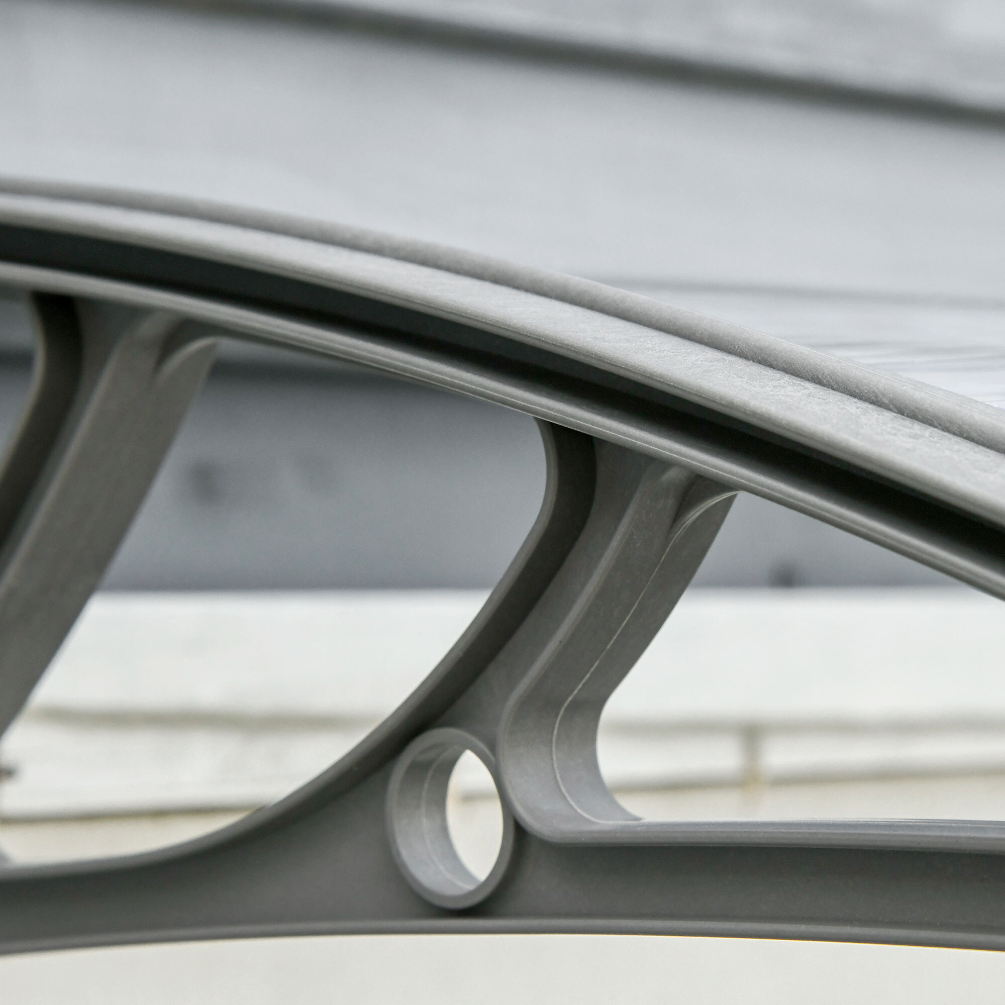 Outsunny Vordach für Haustür silber B/H/L: ca. 75x23x100 cm