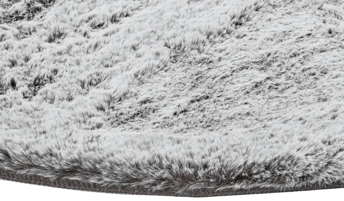 Fellimitat Maya silberweiß D: ca. 160 cm