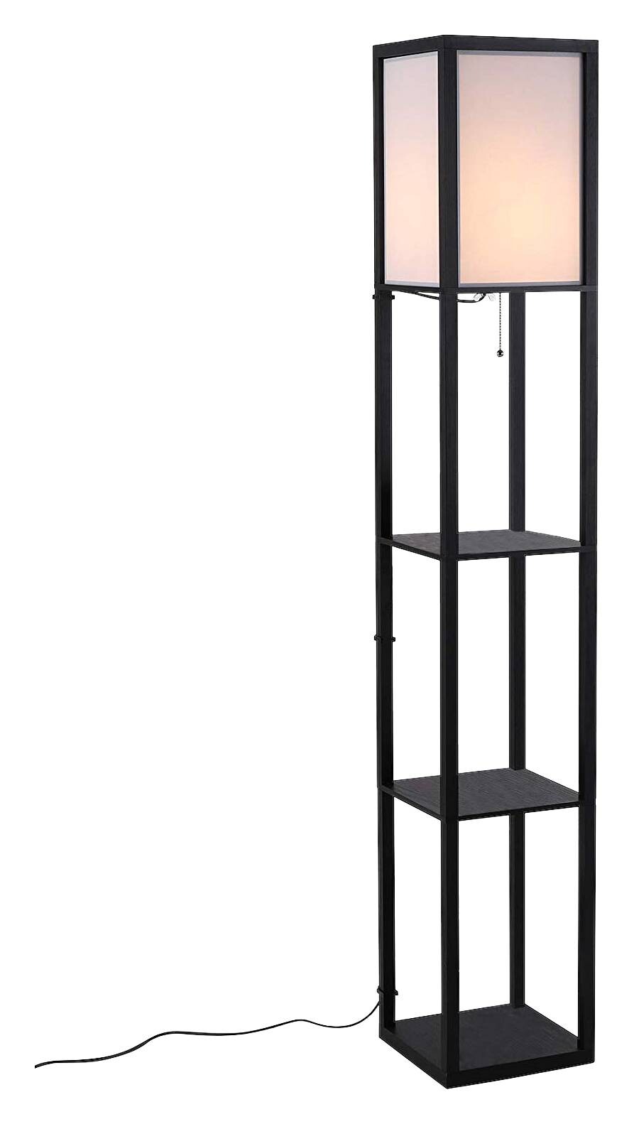 HOMCOM Stehleuchte 833-623 schwarz MDF Stoff B/H/T: ca. 26x160x26 cm E27 1 Brennstellen