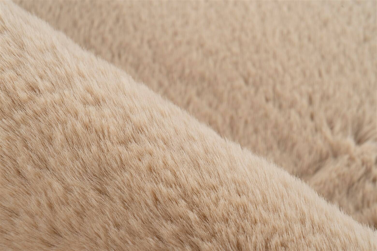 Kayoom Hochflorteppich Badematte Rabbit 425 beige B/H/L: ca. 40x3,5x60 cm