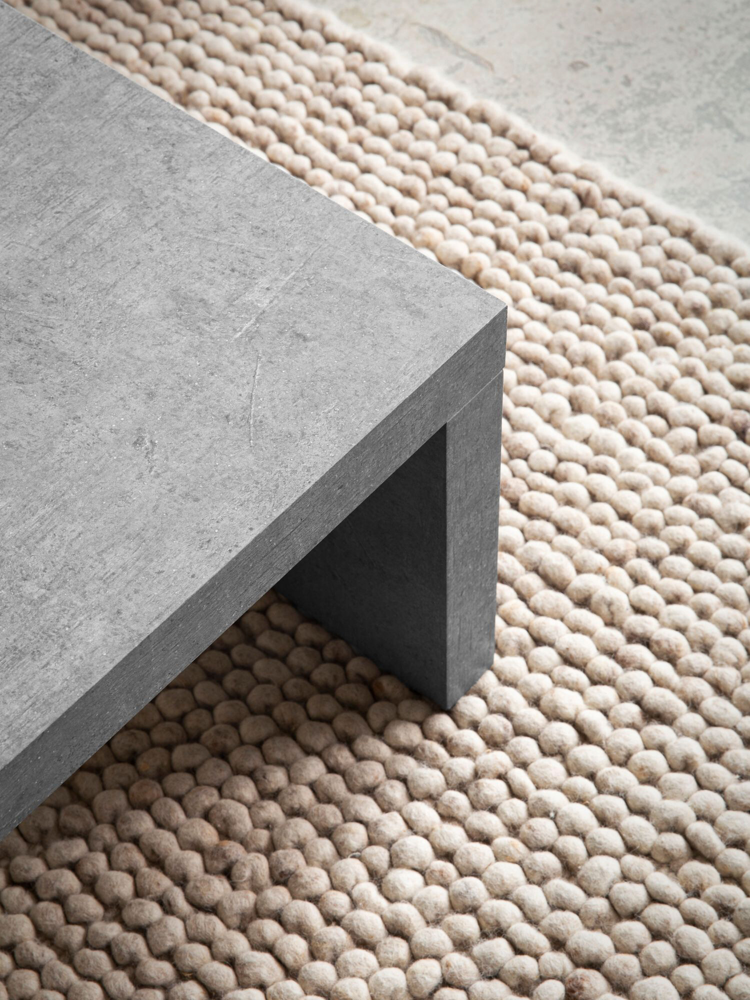 Wohnling Couchtisch Beton MDF B/H/T: ca. 110x35x55 cm
