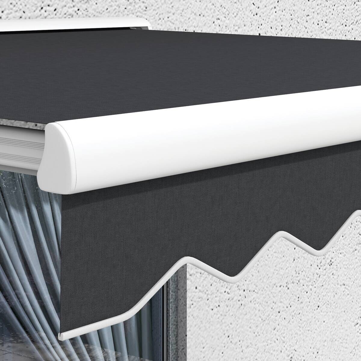 Outsunny Markise grau B/H/L: ca. 250x200x150 cm