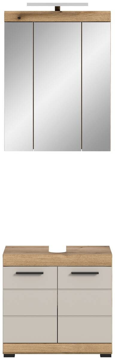 Badezimmer-Set Scout Evoke Oak Nachbildung Kaschmirgrau Nachbildung B/H/T: ca. 60x191x34 cm