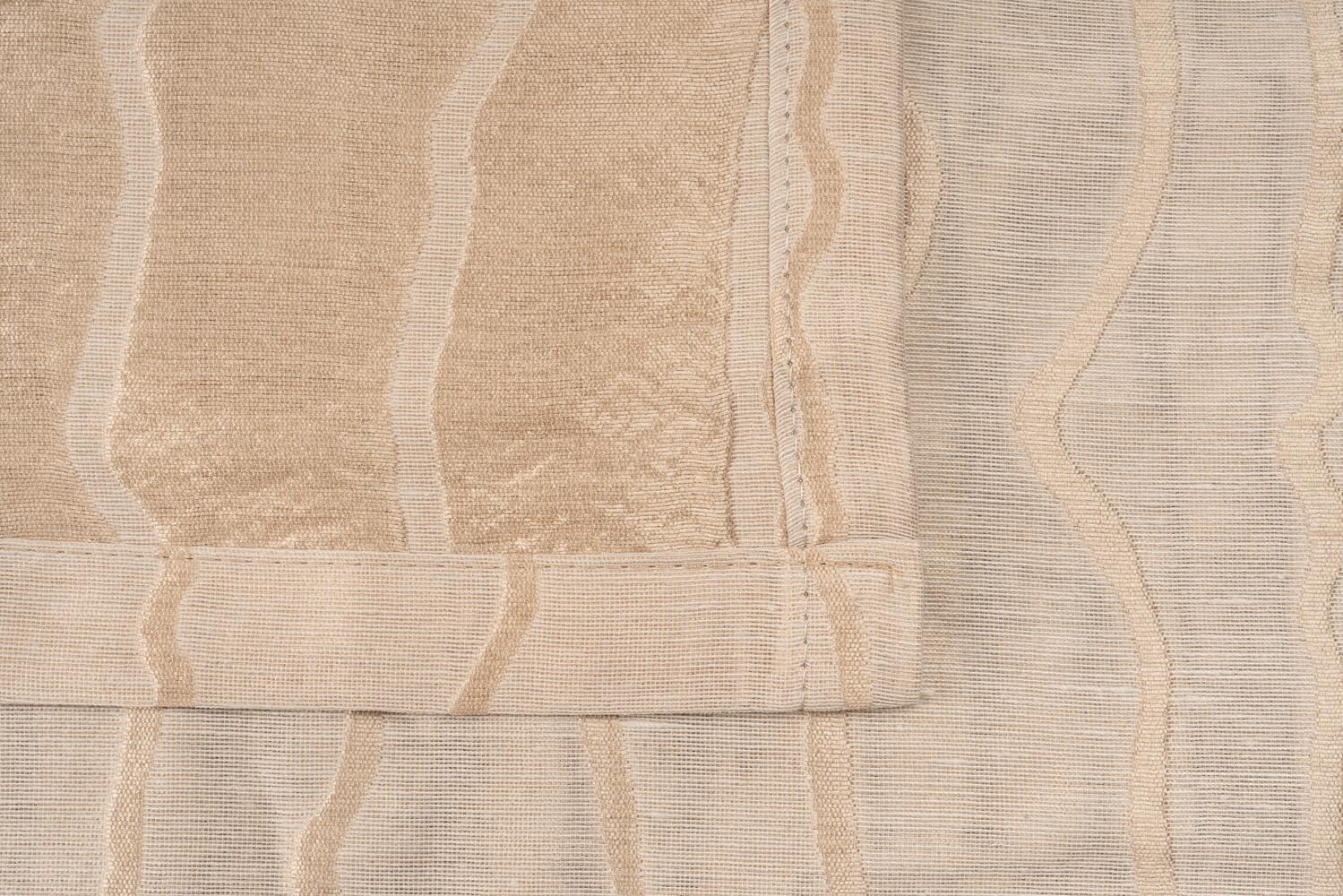 Ösenvorhang STREAM sand B/L: ca. 135x245 cm