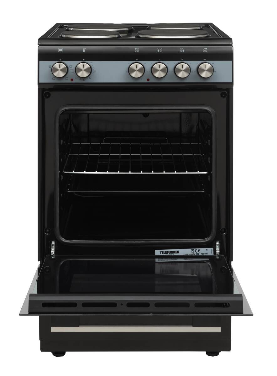 TELEFUNKEN Stand-Elektroherd TF-FS-5060-H4 schwarz B/H/T: ca. 50x85x60 cm