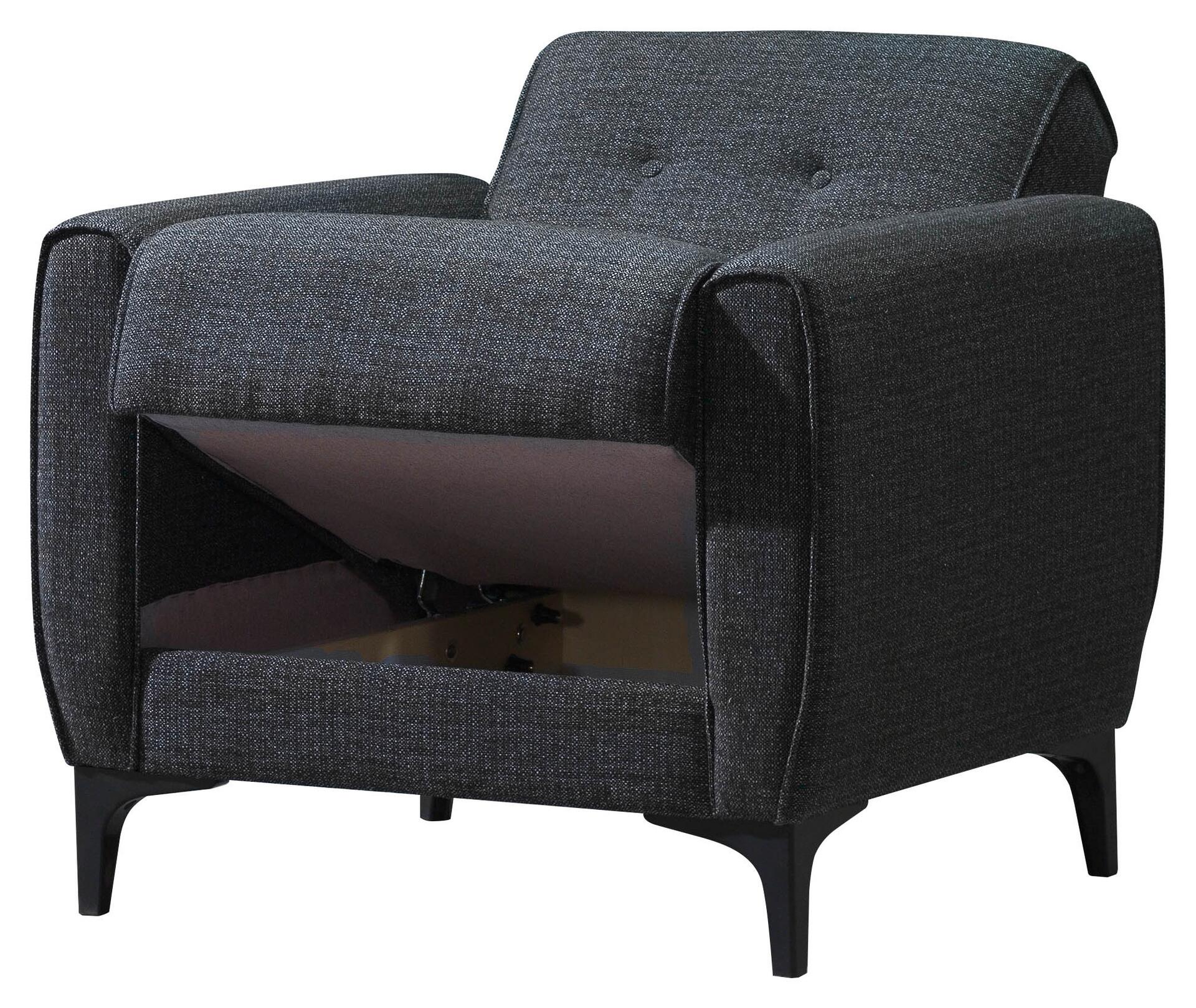 Sofa 3-2-1 San Marino anthrazit Microfaser