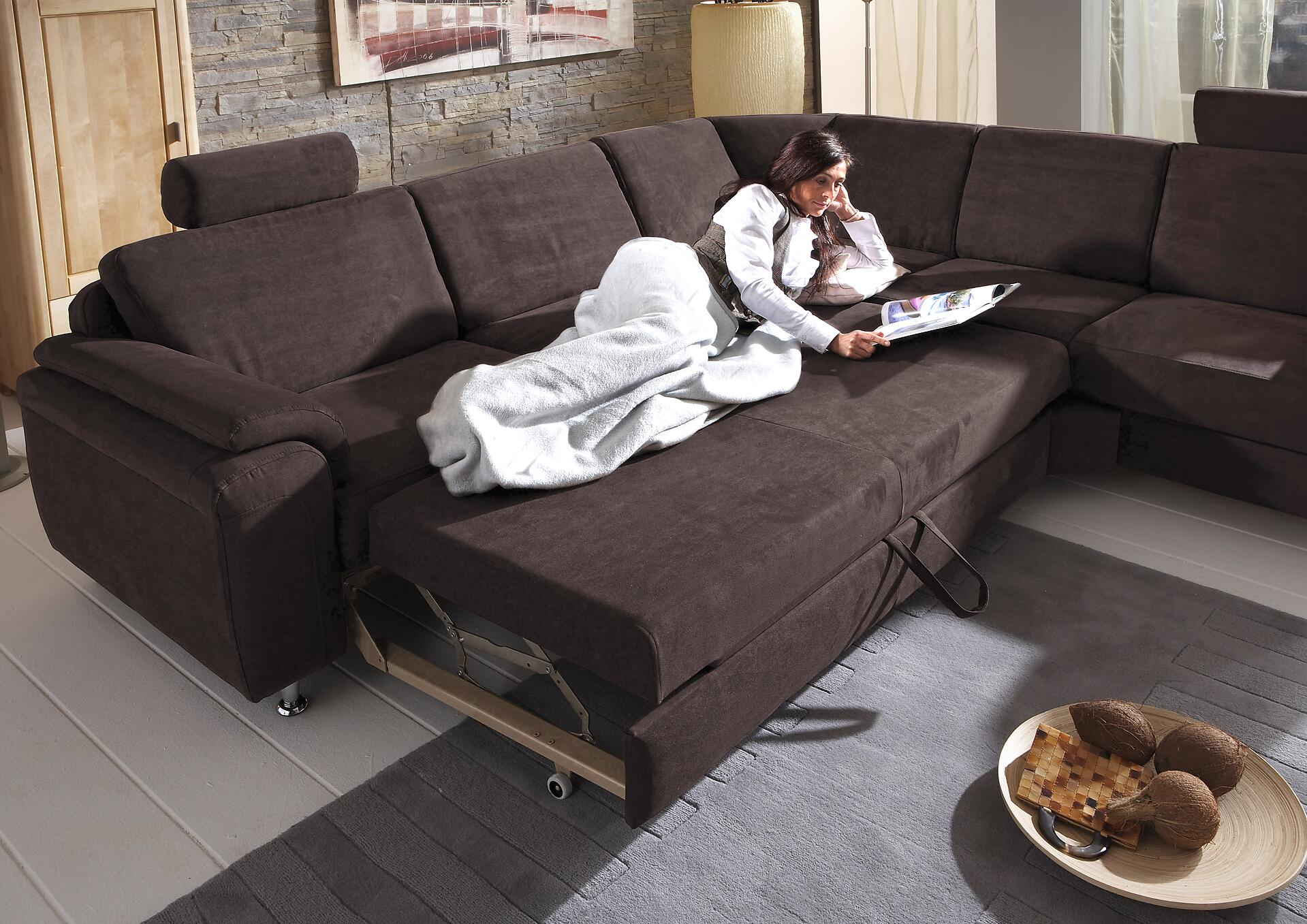 Wohnlandschaft ZE-EM05003 B/T: ca. 276x246 cm