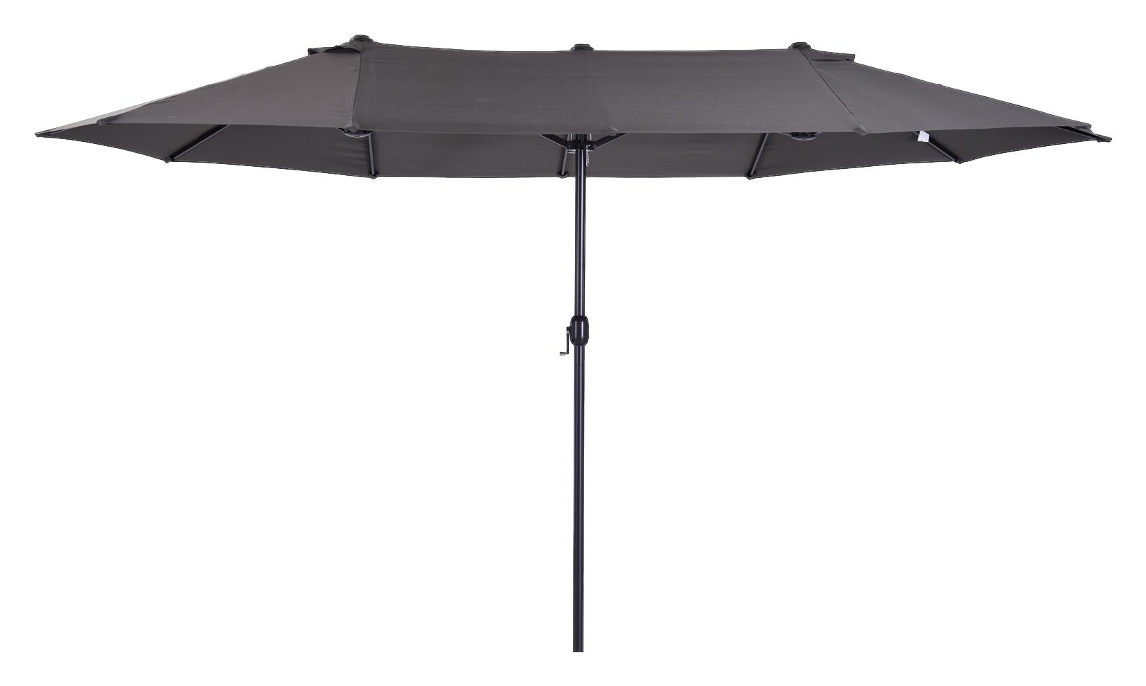 Outsunny Marktschirm grau Metall B/H/L: ca. 270x240x460 cm