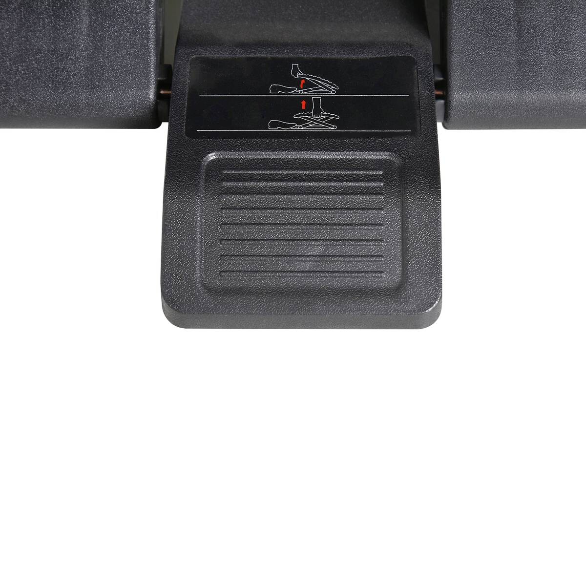 HOMCOM Fußstütze verstellbar schwarz