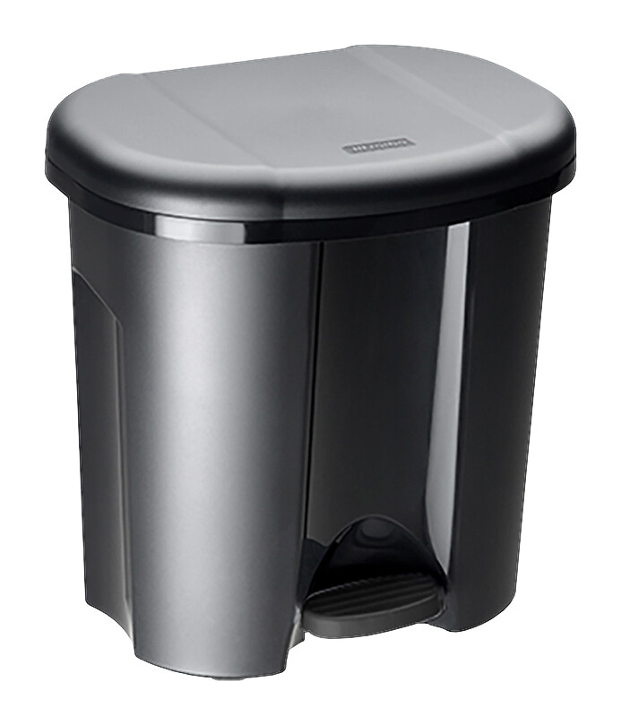 Rotho Treteimer schwarz B/H/L: ca. 32x40,5x39 cm