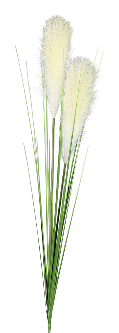 Deko-Pflanze creme Kunststoff B/H/L: ca. 5x107x5 cm