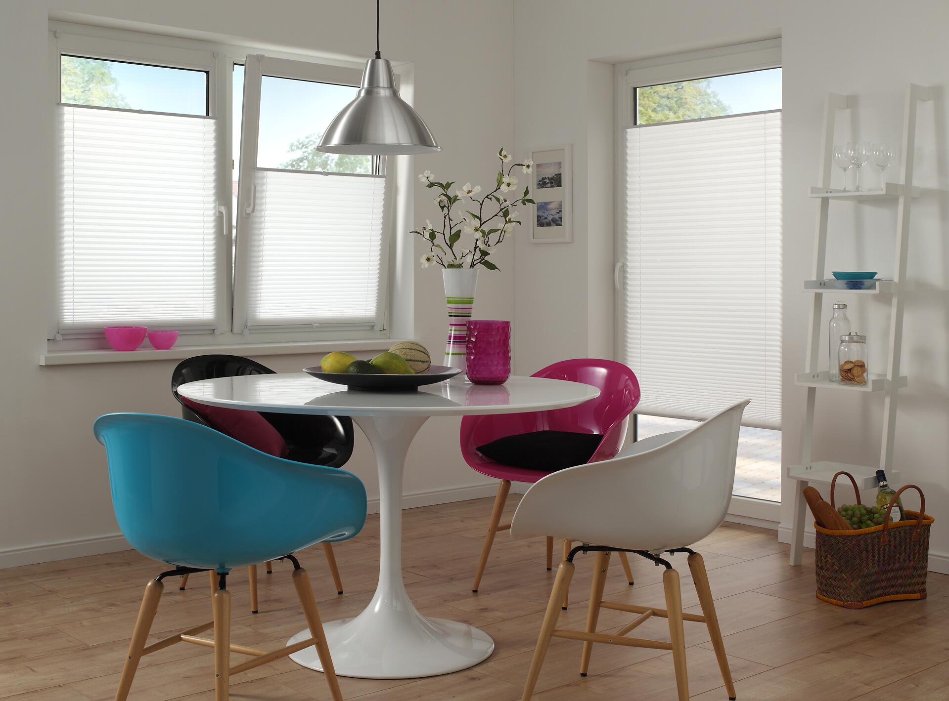 Boviva Spannplissee weiß B/L: ca. 70x130 cm