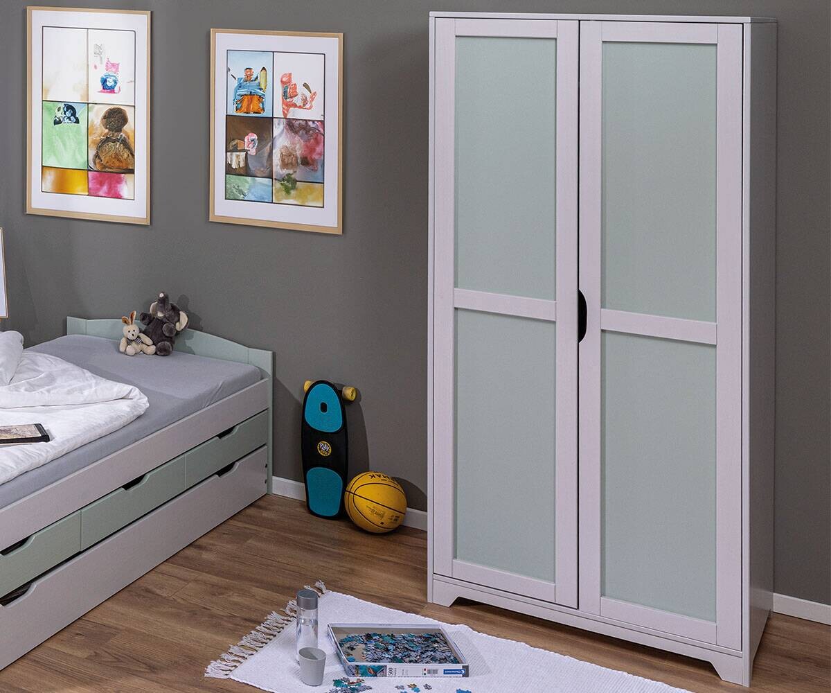 Kleiderschrank Prati Schrank salbei B/H/L: ca. 59,5x205x92 cm