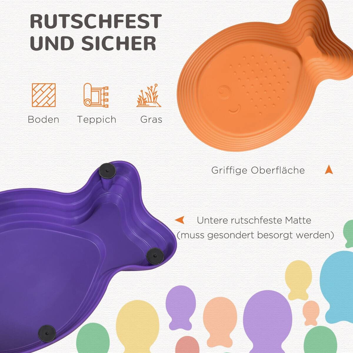 Outsunny Kinder Balanciersteine 11-tlg. B/H/L: ca. 31x42x20 cm