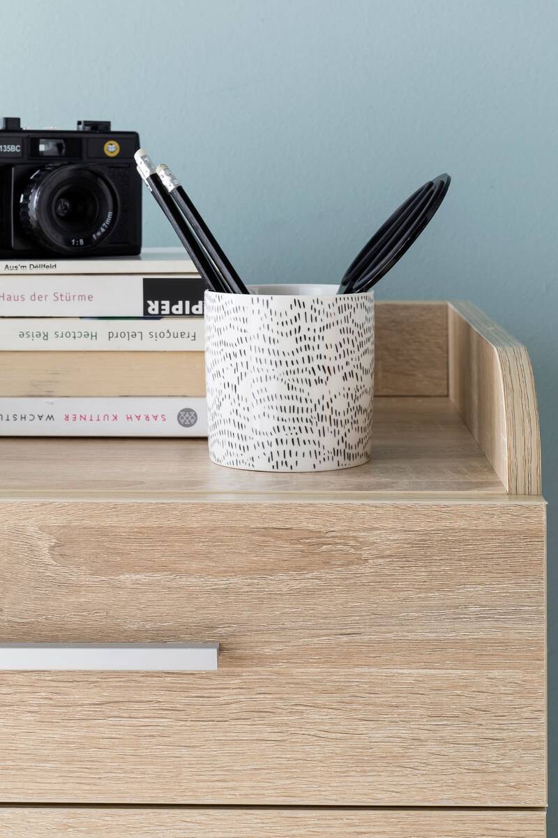 Rollcontainer braun Spanplatte B/H/T: ca. 40x70,5x33 cm