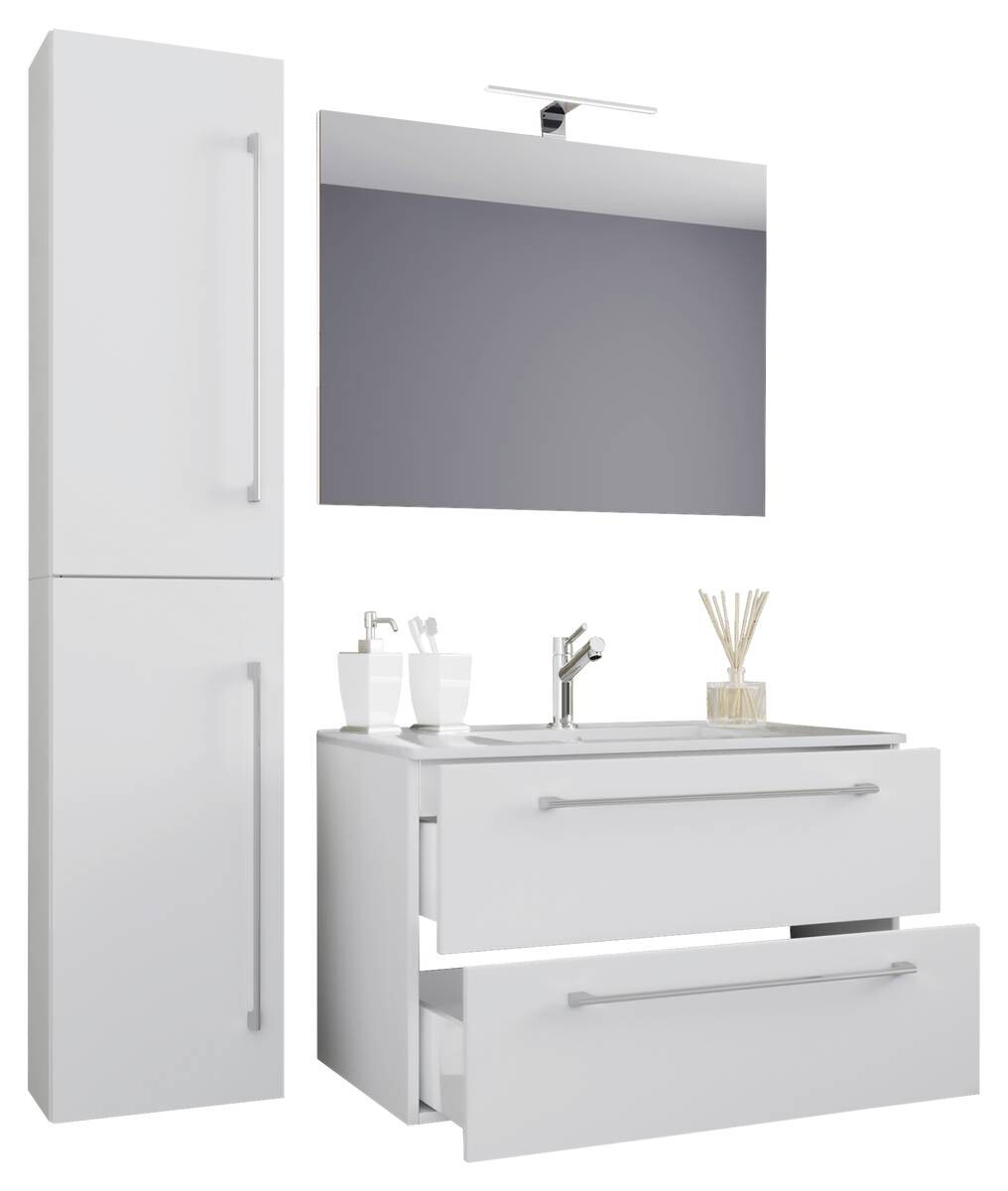 Waschplatz 4tlg-Badinos weiß B/H/T: ca. 61x52x46 cm