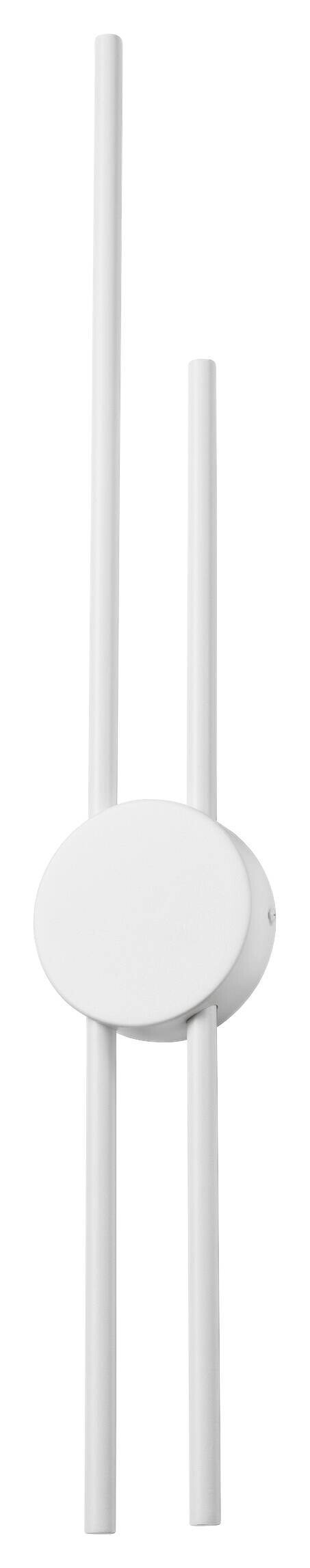 Lamkur LED-Wandleuchte weiß PVC Holz B/H/L: ca. 12x80x12 cm