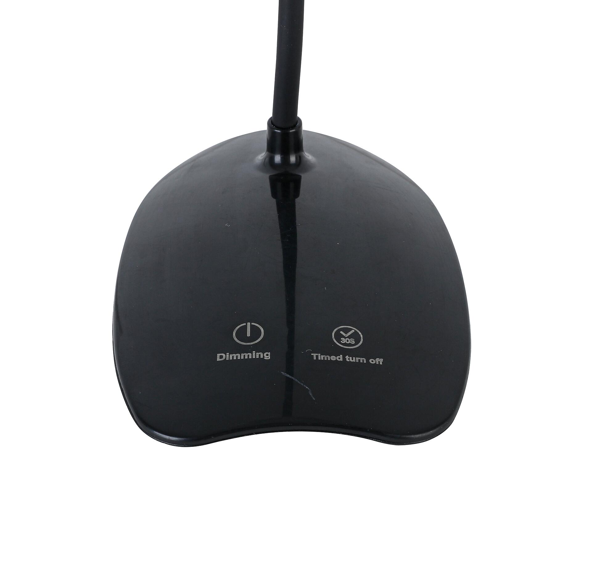 Nolo Tischleuchte Elena schwarz Kunststoff B/H/L: ca. 8,5x47x18 cm