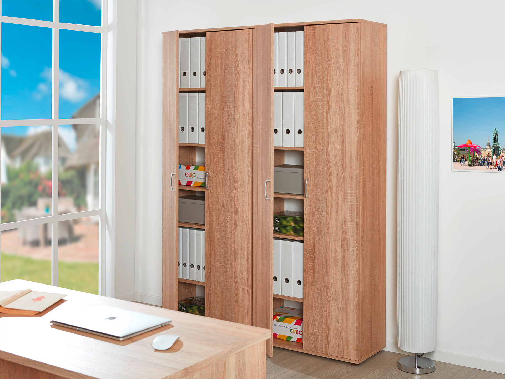 Mehrzweckschrank Gallo Eiche Sonoma Nachbildung B/H/T: ca. 70x189x34 cm