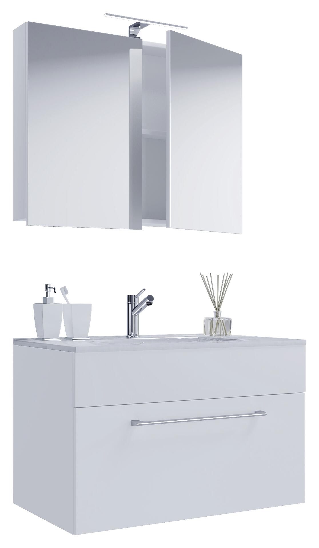 Waschplatz 3tlg-Badinos weiß