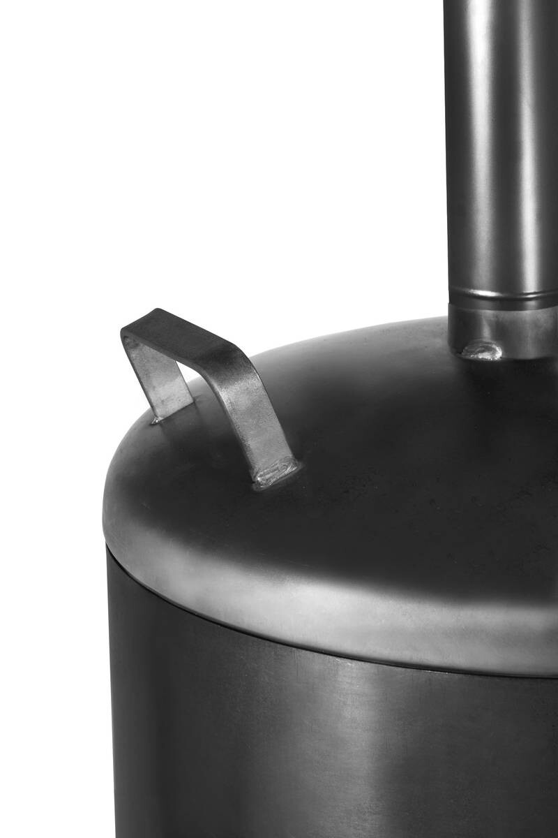 CookKing Gartenofen Faro schwarz Stahl B/H/T: ca. 40x158x40 cm