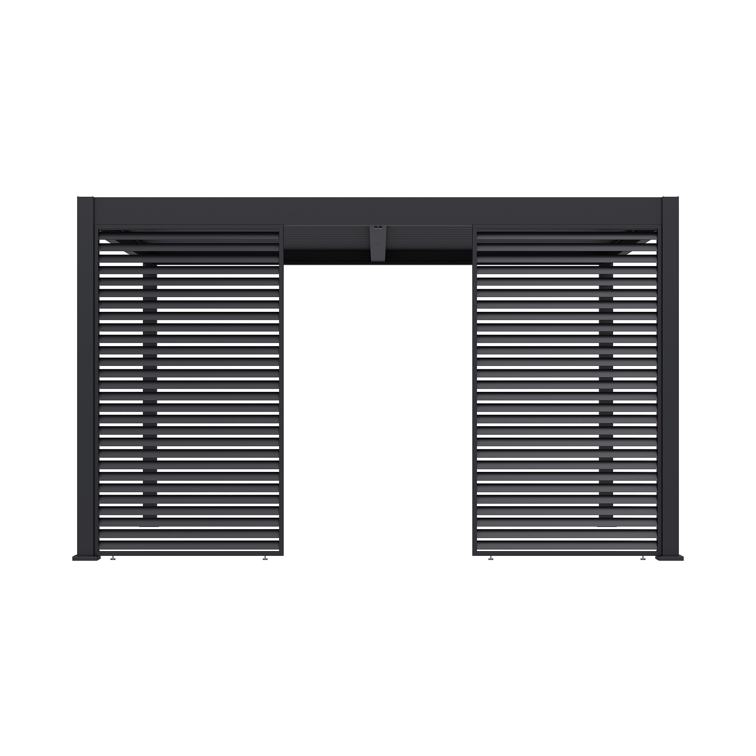 Paragon Outdoor Lamellen-Sichtschutz Grand Tuscan grau Aluminium B/H: ca. 135x234 cm