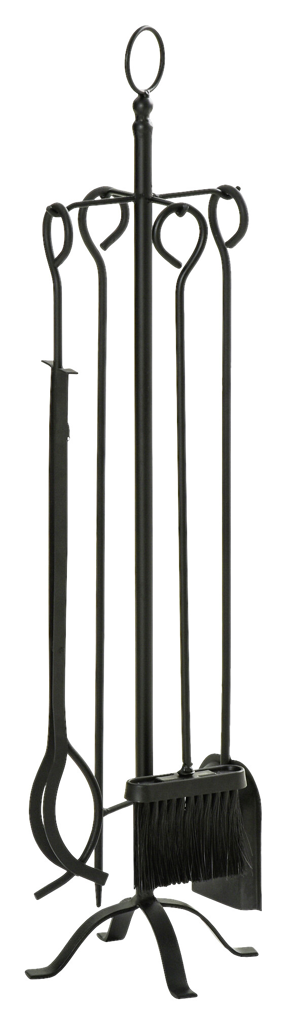 Outsunny Schürhaken und Halterung schwarz B/H/L: ca. 20x87x20 cm ca. 2,5 kg