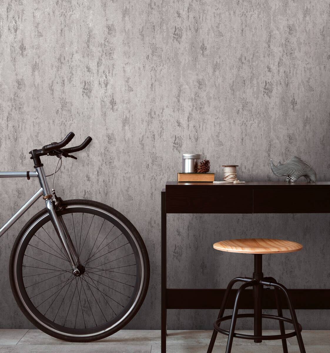 A.S.Creation Vliestapete Glänzend silber B/H/D: ca. 53x1005x9 cm