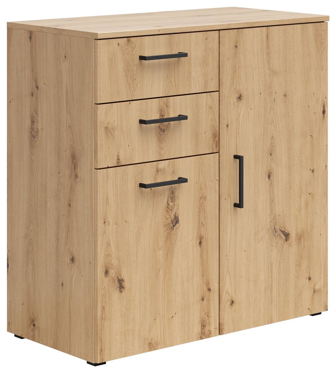 Kommode Multi-Stauraum Typ 26 Eiche Artisan Nachbildung B/H/T: ca. 80x83x40 cm