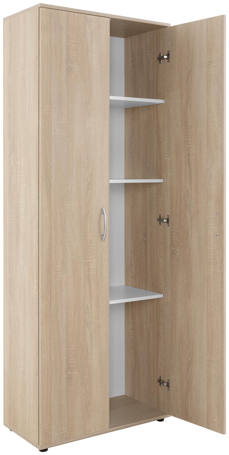 Putzschrank Andy 4 Eiche Sonoma Nachbildung B/H/T: ca. 70x187x34 cm