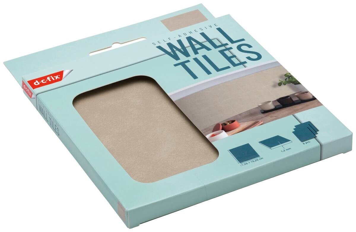 d-c-fix Wandfliese selbstklebend beige B/L: ca. 15,25x15,25 cm