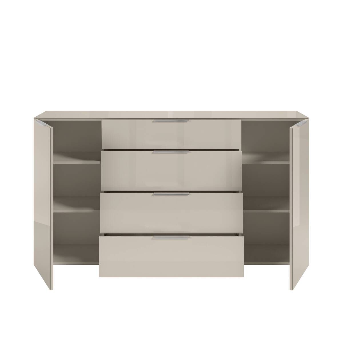 Kommode Santorin Kaschmir Chrom B/H/T: ca. 180x99x40 cm