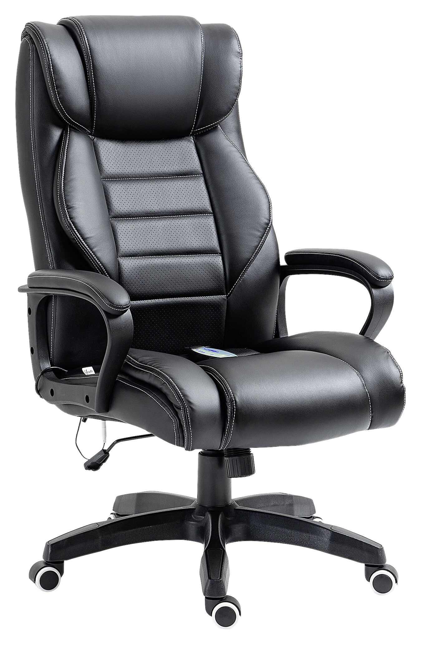 Chefsessel 921-321 schwarz Kunstleder Nylon Kunststoff