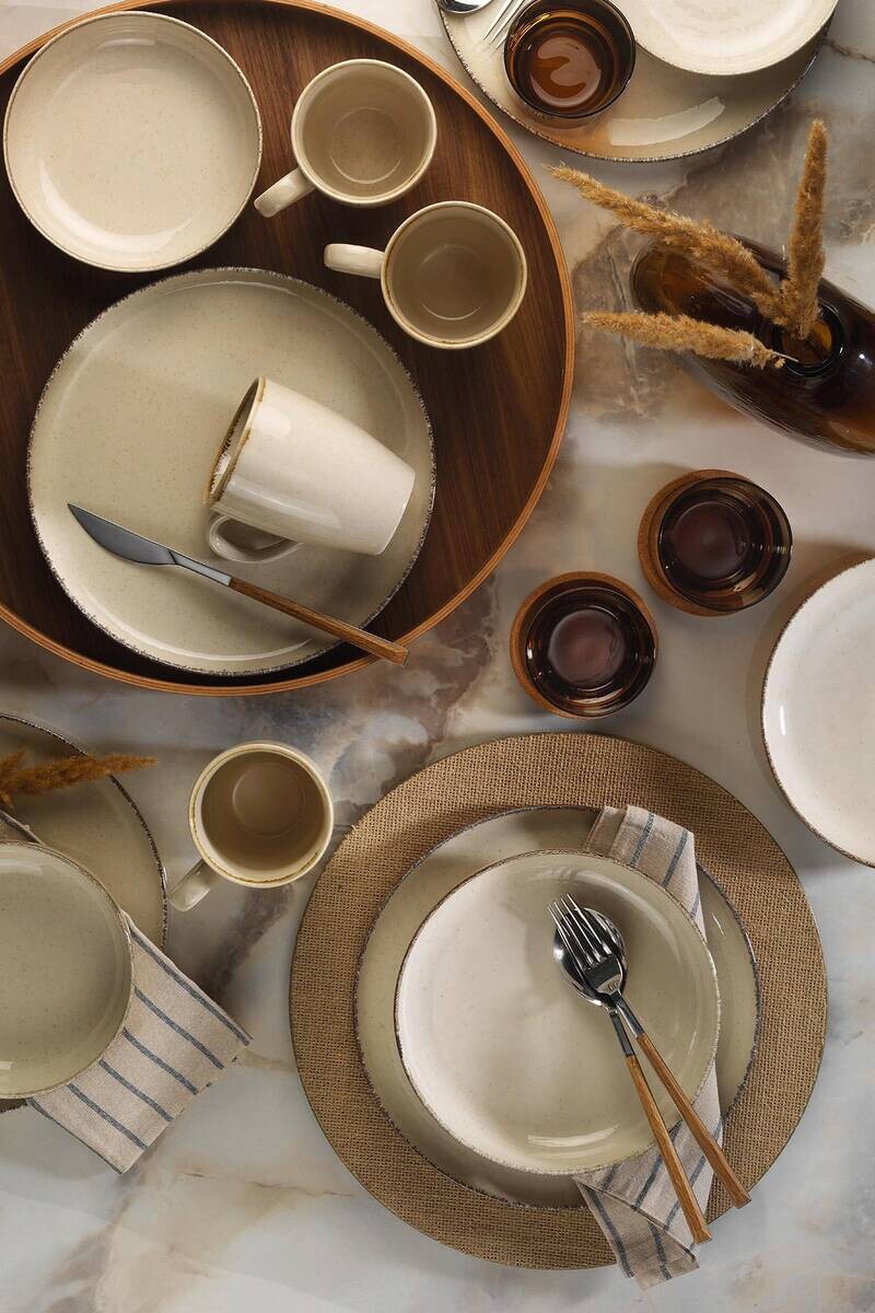 HermiaConcept Tafelservice Dirk creme Porzellan 16 tlg.