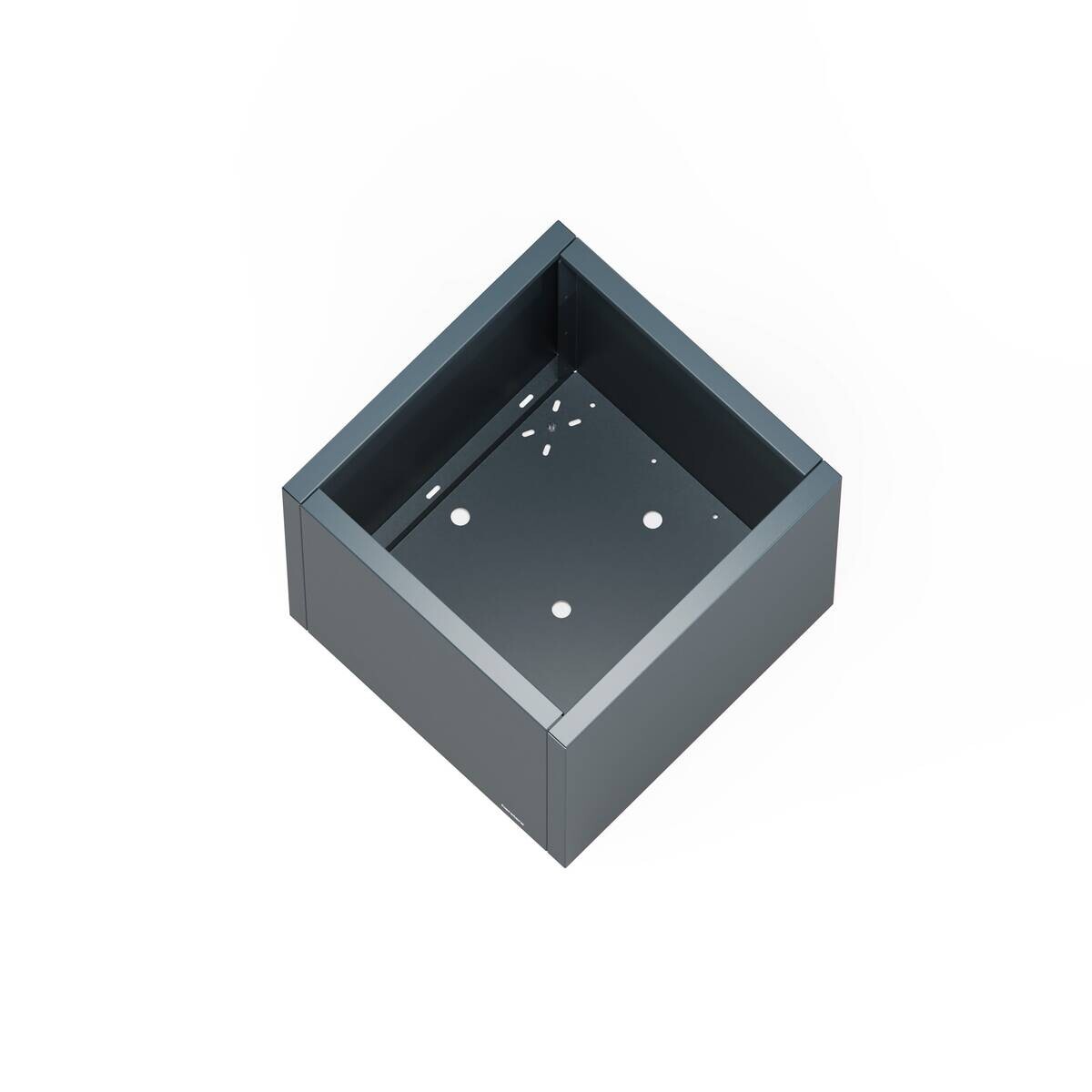 Herstera Garden Pflanzkübel Cube anthrazit Metall B/H/L: ca. 60x60x60 cm