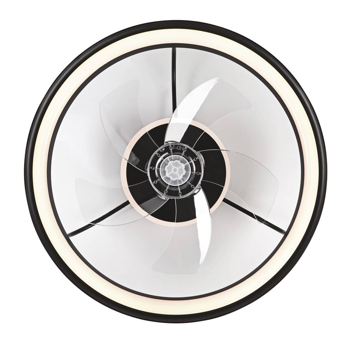 Lamkur LED-Deckenventilator Falco schwarz H/L: ca. 17x50 cm max. 40 W