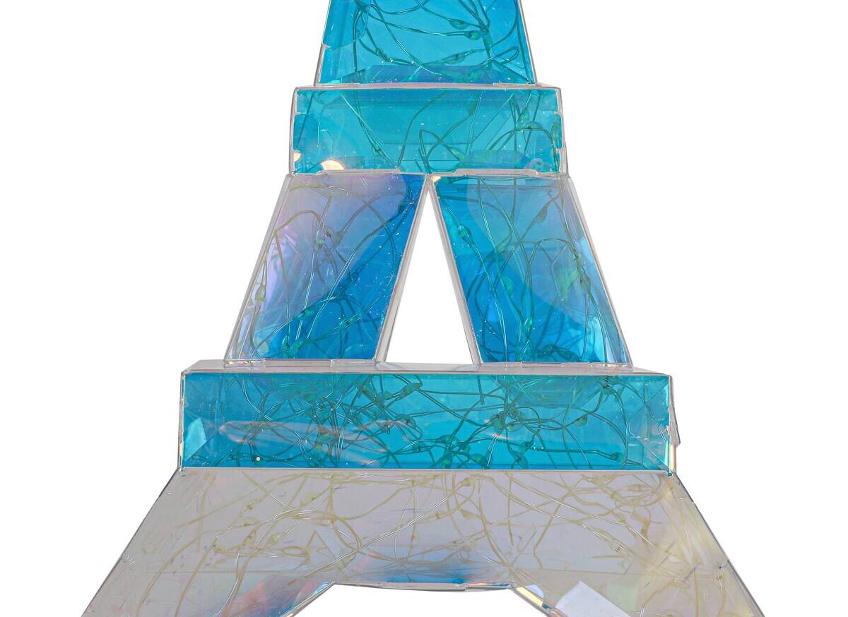 Nolo LED-Dekoleuchte Eiffelturm transparent