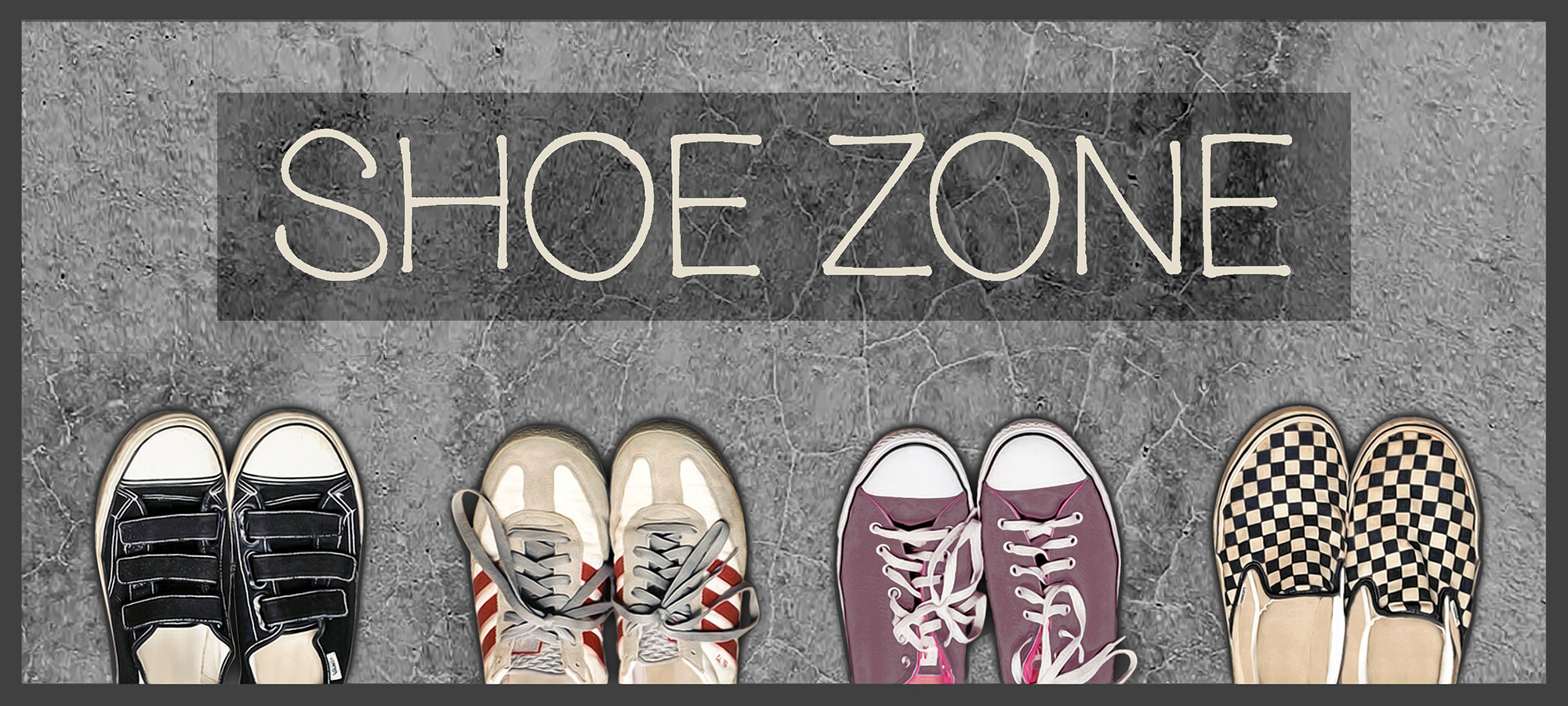 Fußmatte Velvet grau B/L: ca. 45x100 cm Fußmatte Velvet grau B/L: ca. 45x100 cm