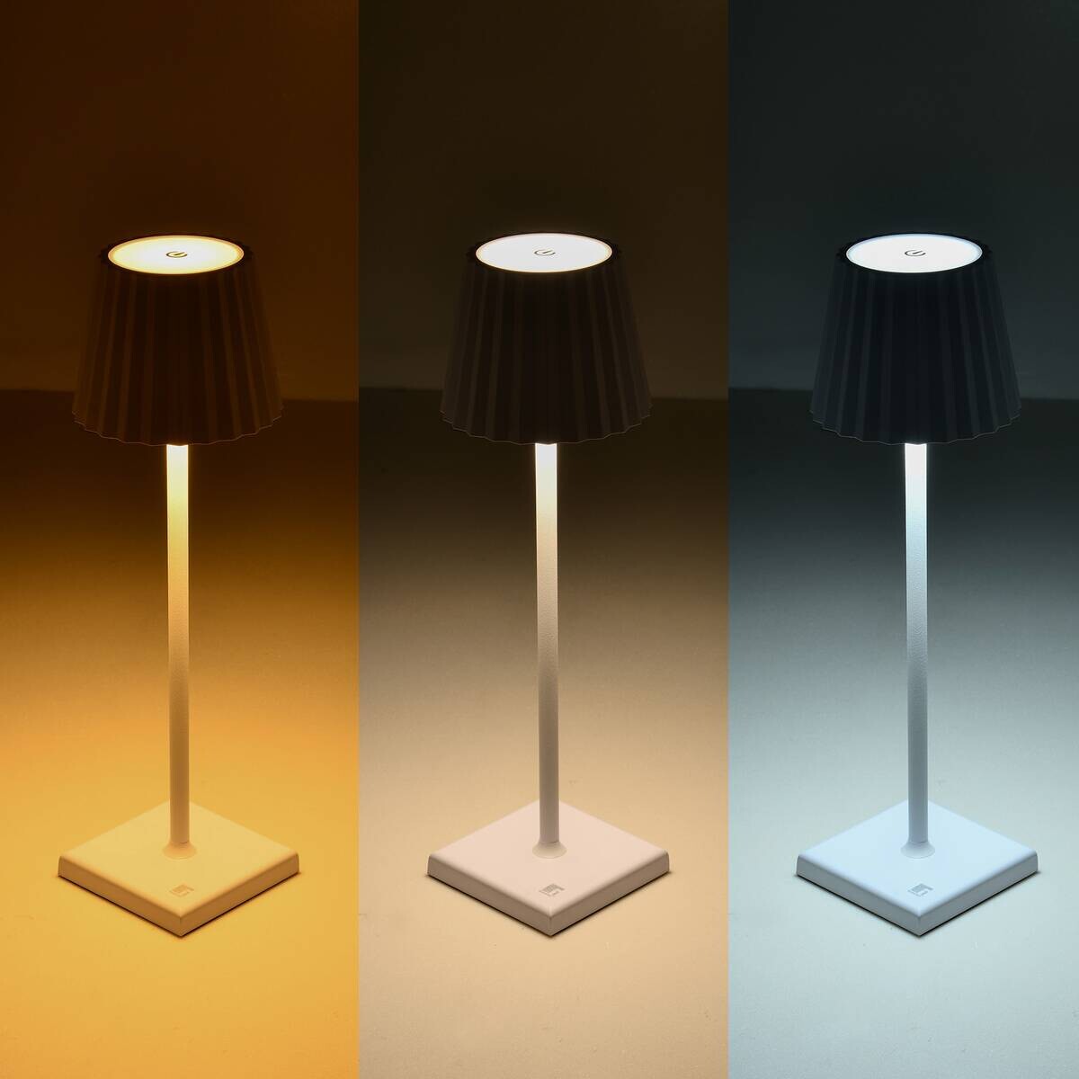 BERGNER LED-Tischleuchte Maroon rot B/H: ca. 11,6x38 cm