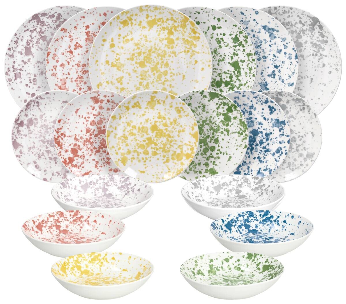 TOGNANA Tafelservice MADISON-APULIA- mehrfarbig Porzellan 18 tlg.