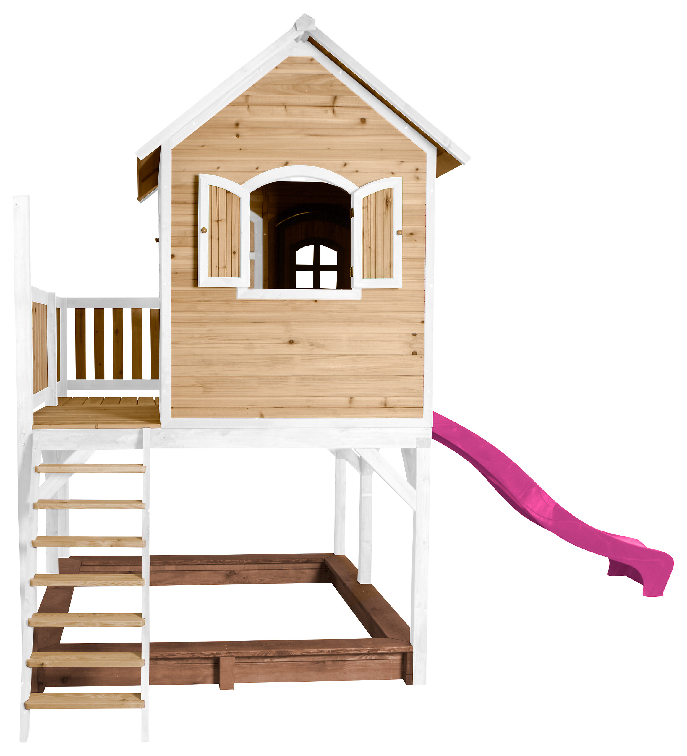 AXI Spielhaus Liam braun B/H/L: ca. 377x291x255 cm