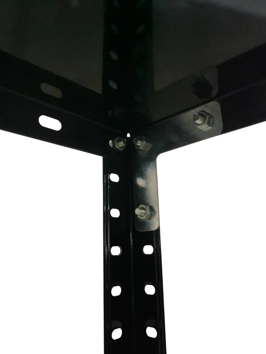 Schwerlaststeckregal schwarz B/H/T: ca. 75x150x40 cm