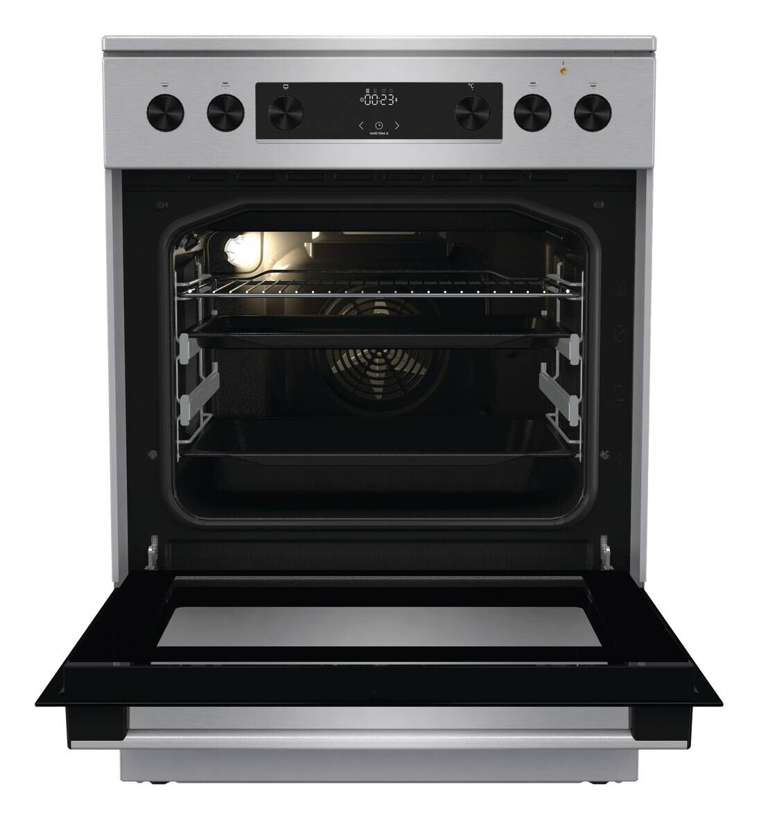 Gorenje Stand-Elektroherd GECS6C70XPA Edelstahloptik B/H/T: ca. 60x85x60 cm