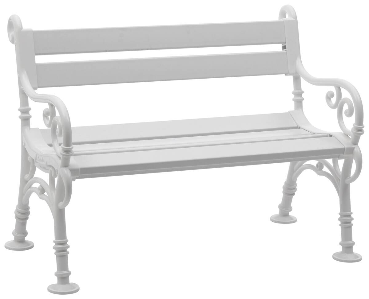 Blome-Tillmann Gartenbank Linderhof weiß Kunststoff B/H/L: ca. 115x85x60 cm