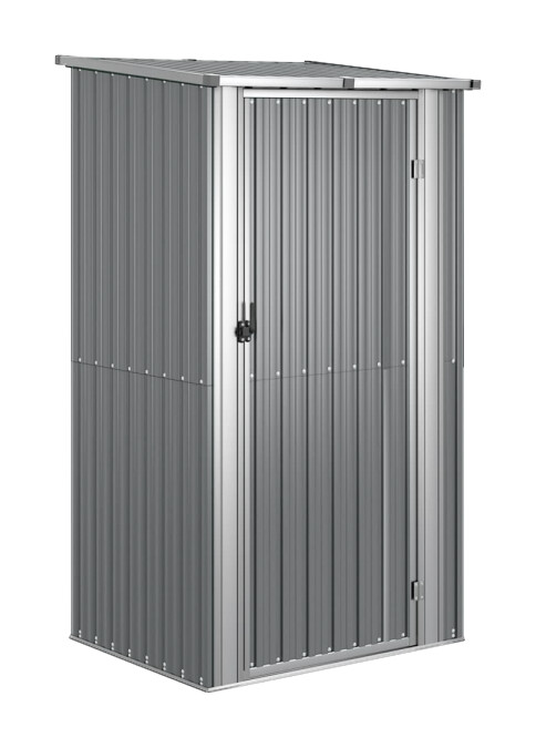 vidaXL Gartenhaus grau B/H/T: ca. 118,5x209,5x97 cm