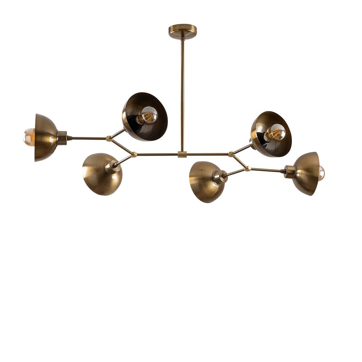 Opviq Pendelleuchte Dram-1102 B/H/T/L: ca. 102x53x52x102 cm E27 6 Brennstellen